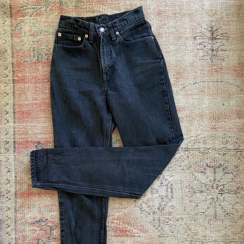 Vintage black high rise Levi’s